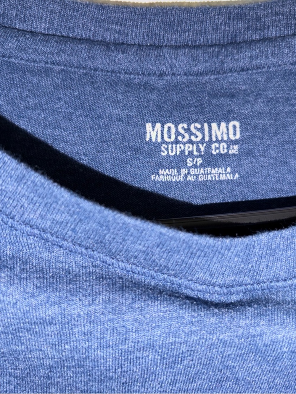 Mossimo Supply Co. Long Sleeve Tee in Heather Blue - Picture 3 of 3